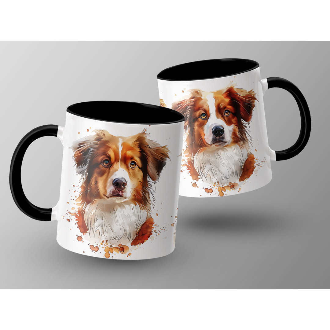 Cavalier Puppy Watercolor Design 11oz Coffee Mug