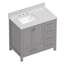 Meuble-lavabo autoportant 36 po avec plateau en marbre 36 po-1341856557