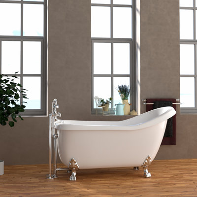 Kingston 67'' x 28.75'' Soaking Acrylic Bathtub