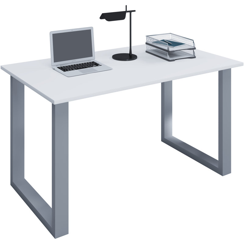 Raisha Writing Desk, 76cm H x 110cm W x 80cm D, Brown/Grey