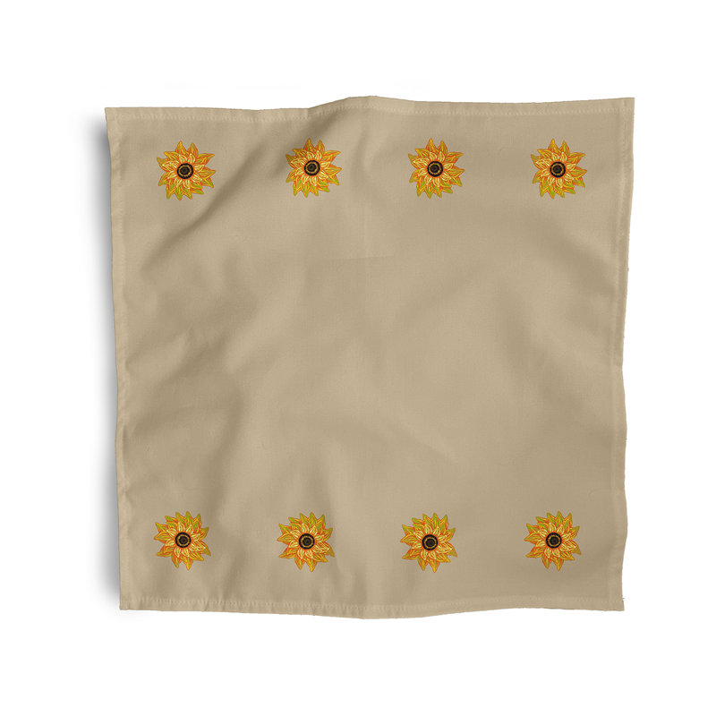 Leonaldo El Girasol Feliz Napkins, Taupe