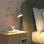 Ensemble de 2 lampes de table modernes en métal, lampes de chevet rotatives à 350 ° pour chambre d'étude