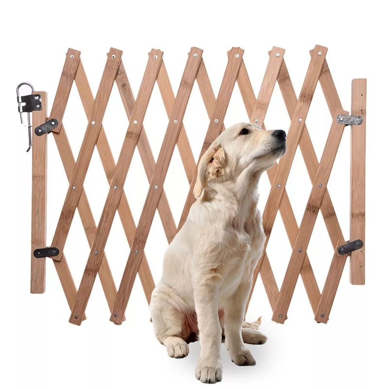Clôture extensible en bois pour chien