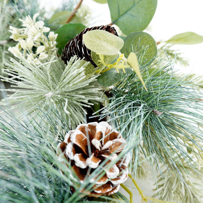 Artificial Pine Cone Eucalyptus Wreath