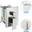 10 Inch Dual Shower Head In Brushed Nickel - With -Balanced Valve, Adjustable Water Flow And Handheld For A Customized Relaxing Experience Square System With Rainfall Head, Spray Valve-126673567