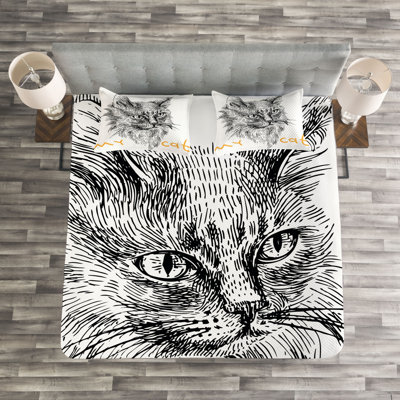 Animal Bedspread Set with Shams