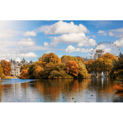 St. James Park In London During Autumn, United Kingdom by SHansche - Wrapped Canvas Print