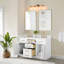 Meuble-lavabo double 54 po avec miroir Dejean-1610372077