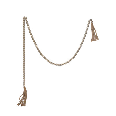 6' Taupe Bead Novelty Garland