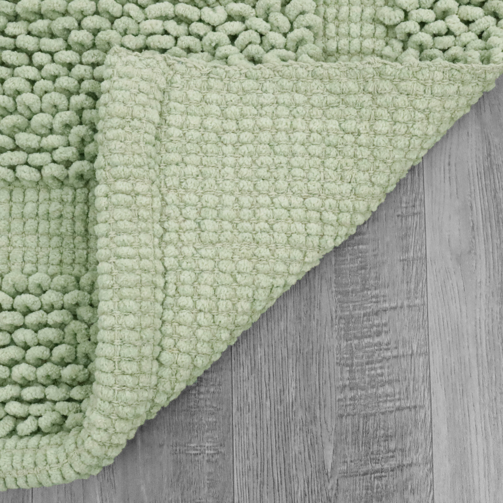 Payten Classic Cotton Bath Mat, Sage, Set of 2 - 17" W x 24"L / 20"W x 32"L