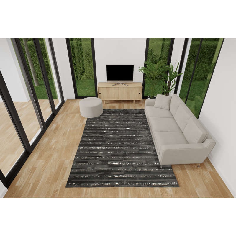 Tapis Timaree, Noir, Rectangle de 5 pi x 8 pi