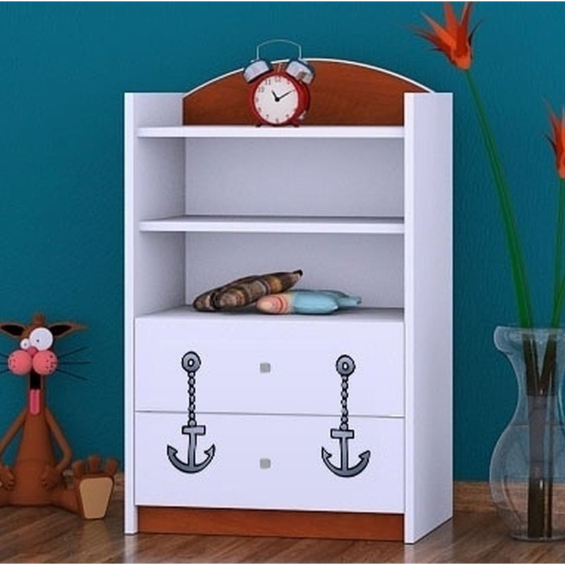 Keira 96cm H X 60cm W Kids Cube, Brown