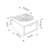 Ailana Floating Bedside Shelf with Drawer and Metal Round Shelf-891998148