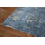 Luxurious Blue Tones Distressed Look Rug 5x7