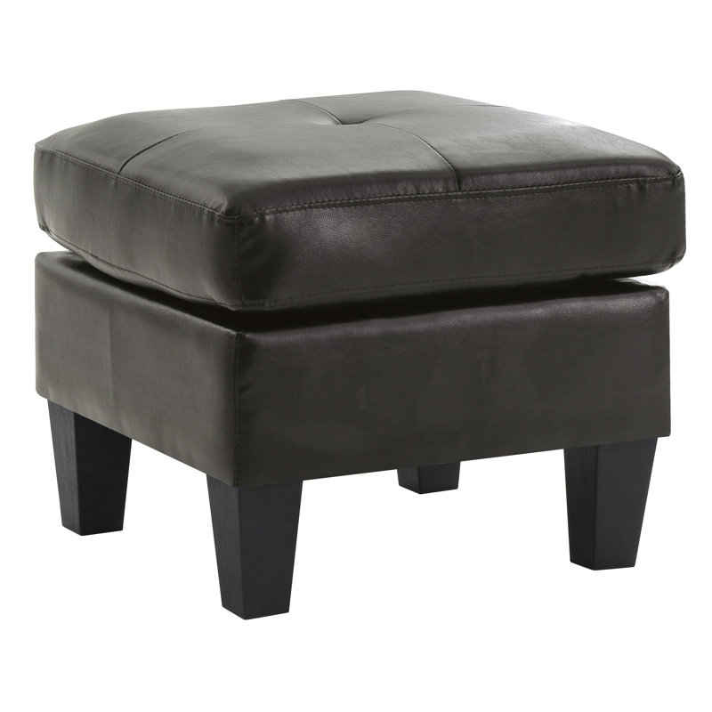 Newbury Ottoman, Black, Black