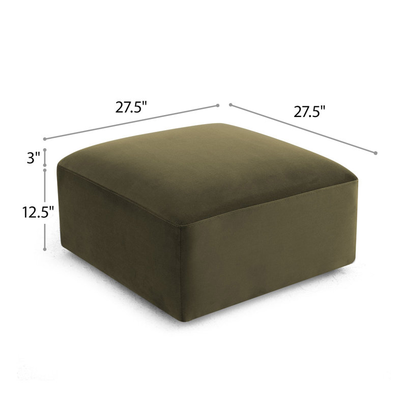 Repose-pieds modulaire convertible, Vert olive