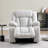Kokal 37" Wide Manual Soft Polyester Blend Reclining Chair with Heated and Massage Functions-961561574