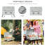 Barbecue portatif au propane à 2 brûleurs Gris. Pieds pliables pour un déplacement facile. Pour le camping, le pique-nique, la cour. Couvercle, thermomètre, plateau à graisse. Brûleur à gaz 21,75 po x l 18,25 po x H 16,25 po. Transport. Convient