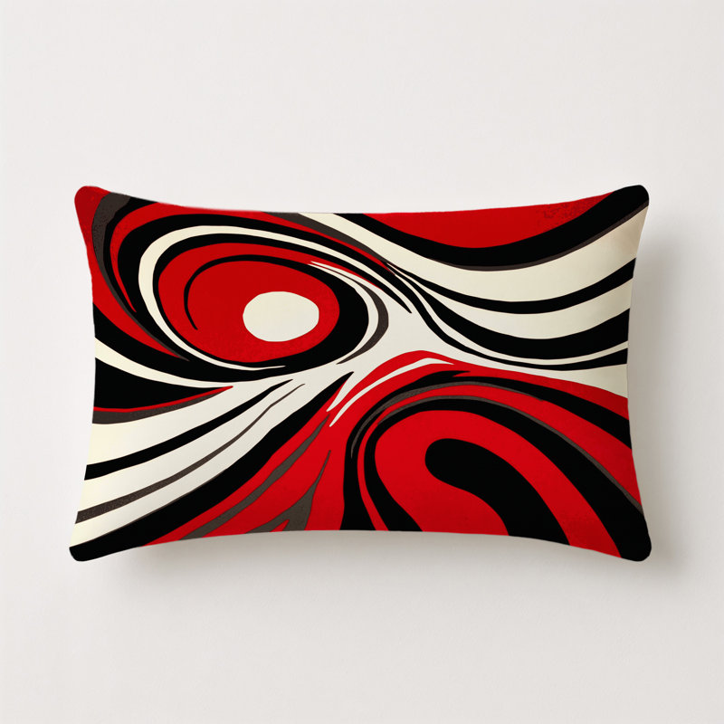Scarlet Dusk Indoor And Outdoor Throw Pillow, Rectangle 25"H x 18"W