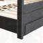 Lit plateforme tapissier simple avec lit gigogne et tiroirs-1198979351