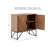 Accent Cabinet 4 Door Wooden Cabinet Sideboard Buffet Server Cabinet