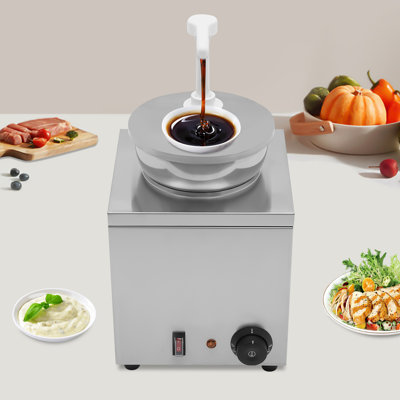 Distributeur de chauffe-eau électrique pour caramel au fromage fondant chaud, argent
