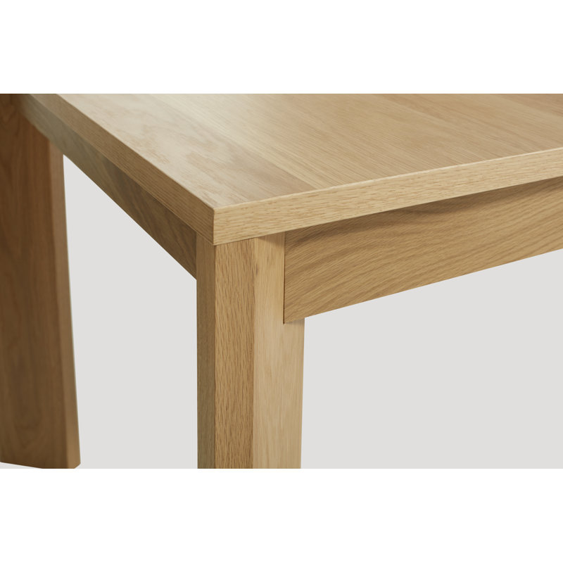 Moreover Solid Wood Dining Table, White Oak, 37" W x 104" L