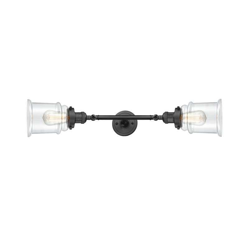 Galaviz 2 - Light Dimmable Vanity Light, 6 Watt Vinage LED Bulb, Clear, Oil Rubbed Bronze