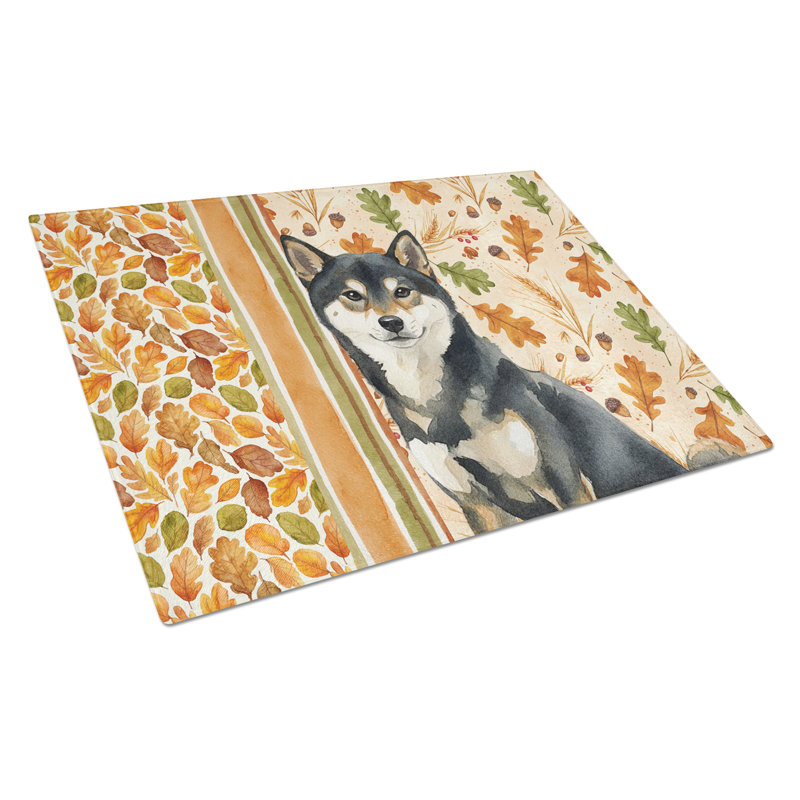 Planche à découper en verre Shiba Inu