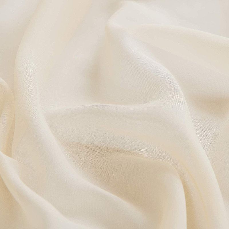 Rideaux en voile avec passe-tringle, Beige, L 52 po x L 45 po