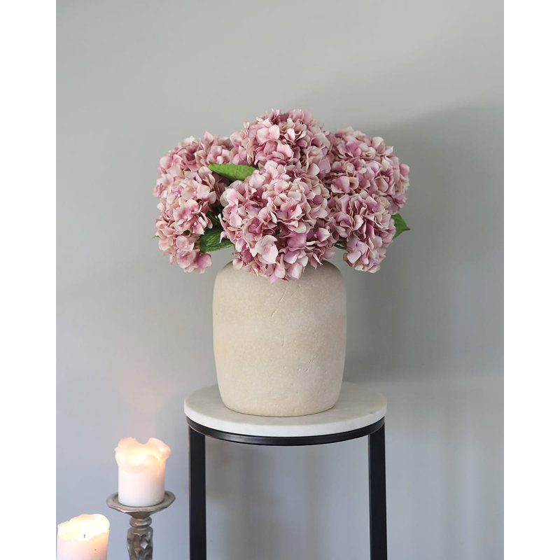 Small White Hydrangea 18", Pink