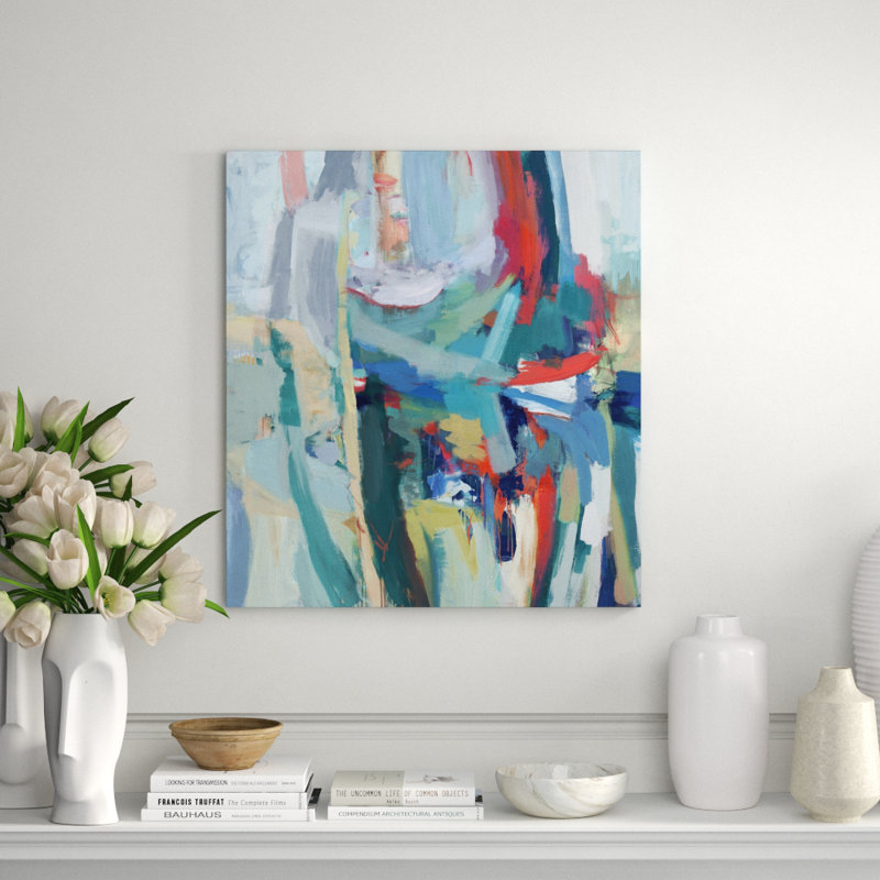 Island Blues Print by Fern Cassidy, 26" H x 24" W, Image Brush Gel