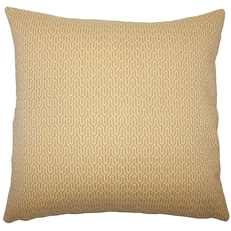 Pandora Geometric Bedding Sham, Euro, Sunshine