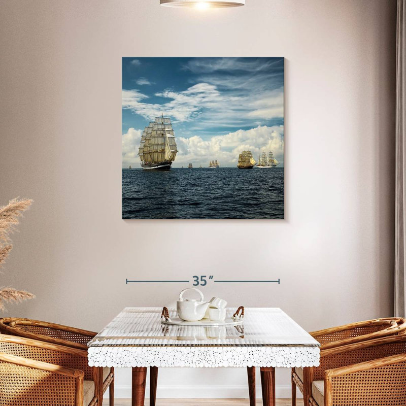 Mehar Sailing Old Ships, 10" H x 10" W