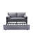 63 Inch Bed Variable Sofa Bed With Double Armrest ,Comfortable Large Bed