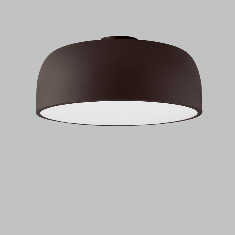 Acrylic Flush Mount, Bronze