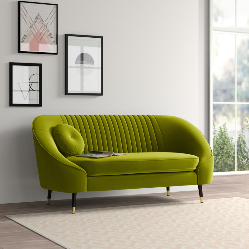 Shyann 2 Seater Sofa, Olive Green