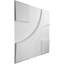 Panneaux muraux blancs H 19,625 po x l 19,625 po (paquet de 20)