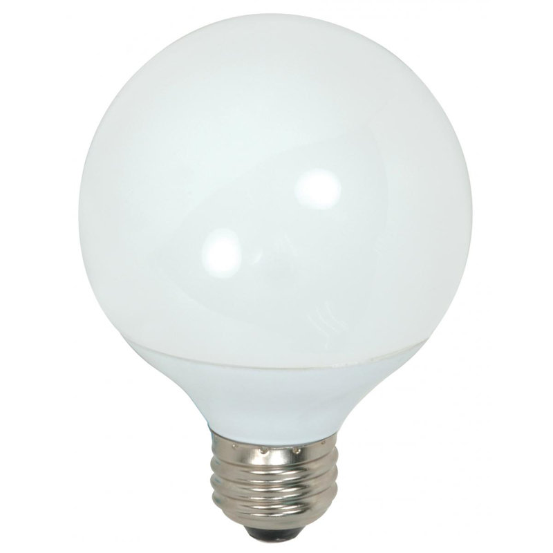 Single 9 Watt G25 Shaped Medium (E26) Base Compact Fluorescent Bulb