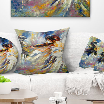 Love with Endless Music - Abstract Printed Pillow