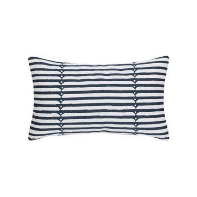 Sincerity Striped Lumbar Indoor / Outdoor Pillow Cover & Insert
