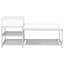 Banc de rangement à 1 tiroir blanc brillant Yesler