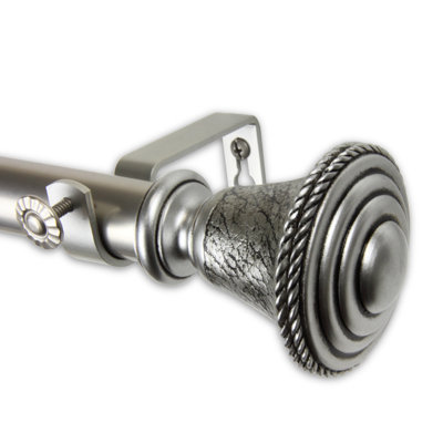 Kentlyn Adjustable 1'' Single Curtain Rod