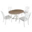 Ensemble de table de salle à manger extensible et fonctionnelle 5 pièces TREXM-609884088-609884090