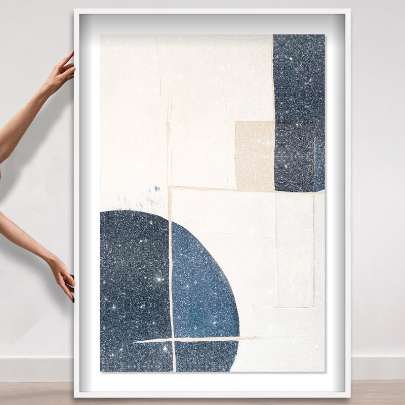 Sunset Serenity I Shadowbox Abstract Print by Oliver Gal, Black Frame, 10 x 15, 55.5"H x 37.5"W, White Frame