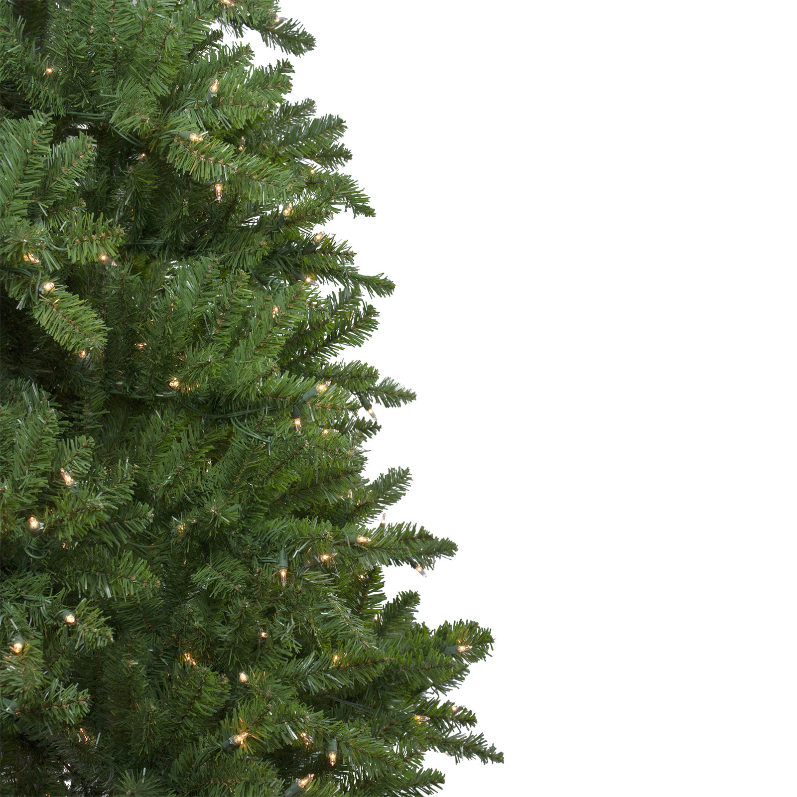 Slim 9' Pre-Lit Pine Christmas Tree, 7.5' H