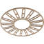 Médaillon de plafond en bois d'aulne 24 po x 8 3/4 po x H 3/8 po-63412168-63412165