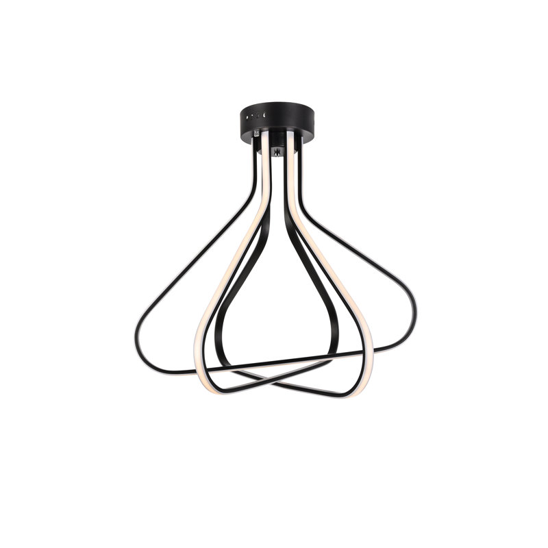 Plafonnier encastré à DEL 3 lumières Gooding, Noir