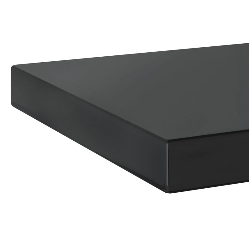Roheel Stainless Steel Bracket Shelf, 3cm H x 50cm W x 23.5cm, Black
