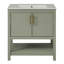 Meuble-lavabo de salle de bain avec lavabo en céramique et rangement polyvalent